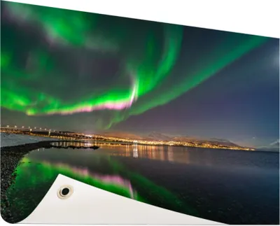 Produktbild von Gartenposter - 120x80 cm - Nordlicht in Tromso  - Modernes Wandbilder - Natur