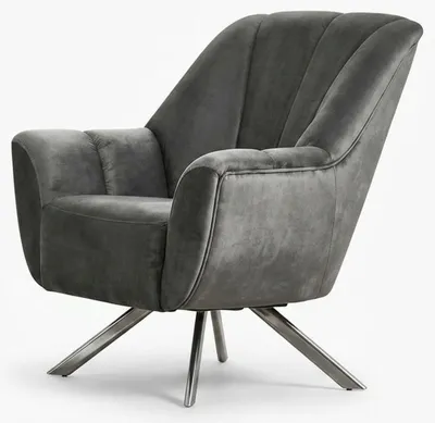 Immagine prodotto di Poltrona, stile moderno, grigia, lussuosa, confortevole, elegante, minimalista