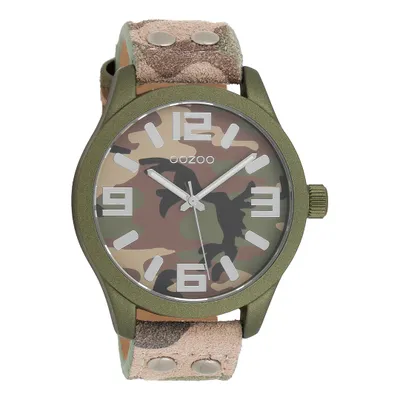 Produktbild von Oozoo Armbanduhr mehrfarbig Leder Timepieces Herren Analog-Quarzuhr UOC1067A