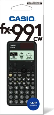Zdjęcie produktu dla Casio FX-991CW, Kieszeń, Kalkulator naukowy, 12 cyfr(y), Bateria, Czarny
