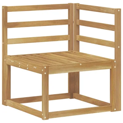 Produktbild von vidaXL Outdoor Ecksofa Massivholz Akazie Weiß 63 x 63 x 73 cm