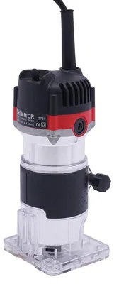 Obrázok produktu pre Elektrická fréza na hrany – 800 W – hliníkové telo – medený motor – 30 000 ot./min – upínacie puzdro 6,35 mm – zástrčka EÚ – s kufríkom – strieborná