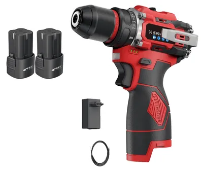Image de Visseuse électrique, couple de 80 Nm, moteur sans balais, 2 batteries incluses