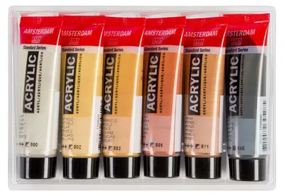 Immagine prodotto di Royal Talens17820501 ROYAL TALENS Vernice acrilica AMSTERDAM Metallic, 6 x 20 ml