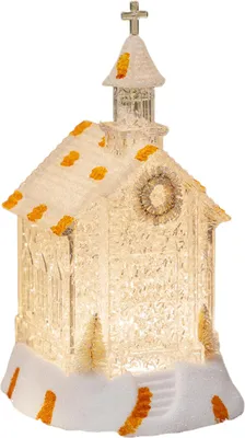 Produktbild von Weihnachtshaus-Nachtlicht aus Kunststoff mit LED-Leuchten, dekorative Weihnachtsbeleuchtung für drinnen und draußen