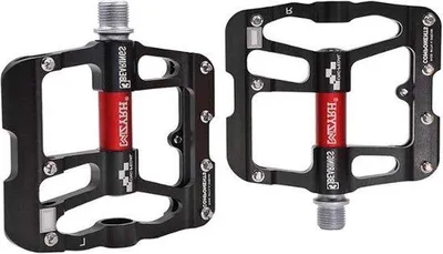 Produktbild von Famanu MTB Pedalen Ultraleicht Aluminium - Schwarz Rot