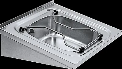 Produktbild von KWC Ausgussbecken, SIRIUS, Edelstahl, 500x180x500 mm, Klapprost