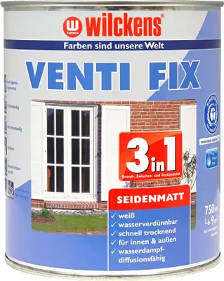 Produktbild von Wilckens Venti Fix 3in1 seidenmatt, 750 ml, Weiß