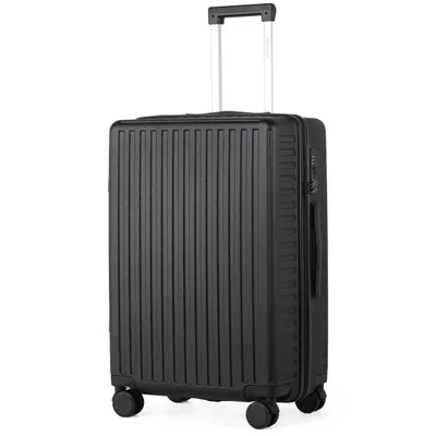 Produktbild von Hartschalen-Trolley ABS Handgepäckkoffer Business-Koffer Trolleys mit TSA Schloss, Mit abschließbarer Vortasche, Laptopfach, Leichtgewicht