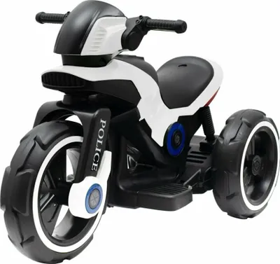 Obrázok produktu pre Detská elektrická motorka Baby Mix POLICE biela