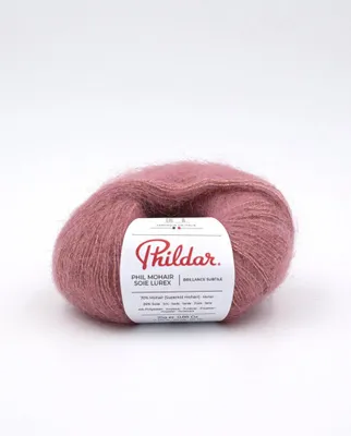Produktbild von Strickgarn Mohair Seide Polyester Phildar Altrosa