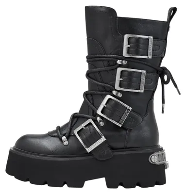 Produktbild von Buffalo Damen Elegante Stiefel Brake Biker HI PD00018512 Schwarz