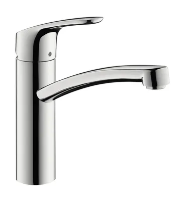 Produktbild von Hansgrohe Niederdruck-Spültischarmatur Focus E2, 31804000, Wasserhahn für offene Warmwasserbereiter, Keramikkartusche, 360° schwenkbar, Boltic-Griffverriegelung, Temperaturbegrenzer, Chrom, 09602 7