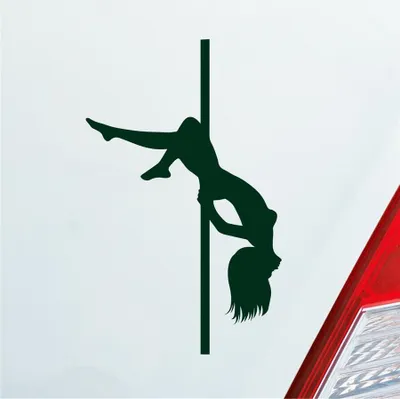 Produktbild von Auto Aufkleber Sexy Girl Mädchen Tanzen Poledance Strip GoGo Pin Up 12x7 cm Dunkelgrün Sticker Heckscheibenaufkleber