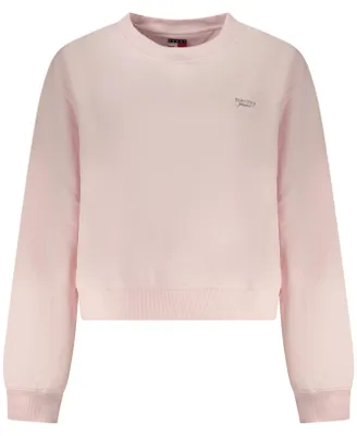 Produktbild von Rosa Damen Pullover: Langarm, Rundhals, nachhaltige Baumwolle