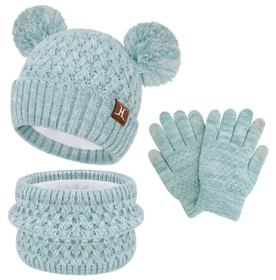 Immagine prodotto di Set invernale per bambini, composto da berretto, sciarpa e guanti
