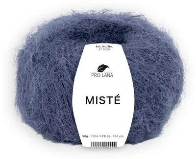 Produktbild von Pro Lana MISTÉ Wolle Merino Extrafine 50 g 150 m Flauschgarn Strickgarn Farbe 058 - jeans