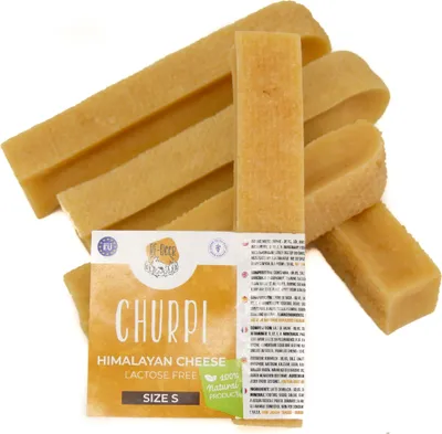 Produktbild von RF-DEER 5x S 150-195g 8-9cm Kauknochen aus Käse für alle Hunderassen geeignet Kaubarer Kauartikel 100% Natürlicher Kauspaß Fördert die Zahnhygiene