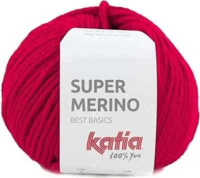 Obrázek produktu pro Katia Super Merino 4 Red Pletací příze