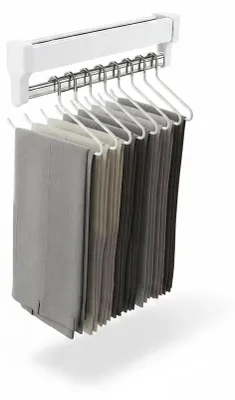 Image de InAndOutdoorMatch - Penderie extensible - Réglable - Blanc