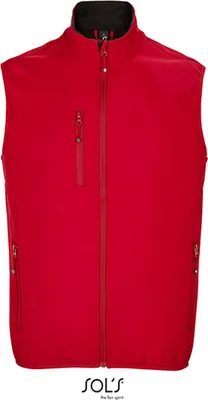 Produktbild von SOLs 03825 | MenŽs Falcon Zipped Herren Softshell Bodywarmer - Farbe: Pepper Red - Größe: 3XL