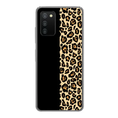 Produktbild von MuchoWow® Handyhülle Schutzhülle Hülle für Samsung Galaxy A03s Panther Druck - Design - Tiere Silikon Softcase Handy Hülle - Schutz