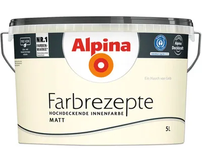 Produktbild von Alpina Farbrezepte Ein Hauch von Gelb matt 5 Liter