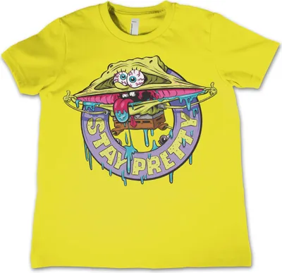 Produktbild von SpongeBob - Stay Pretty Kids T-Shirt - 10Years-L - Yellow