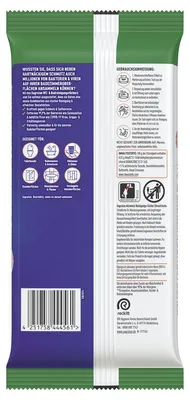 Produktbild von SAGROTAN® 3347326 SAGROTAN® Desinfektionstücher für WC und Bad, 2-in-1, ozeanfrischer Duft, 1-lagig, weiß, 60 Tücher