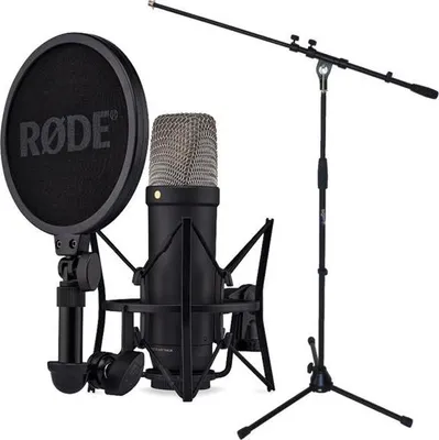 Produktbild von Rode NT1 5th Generation Mikrofon Schwarz mit Stativ