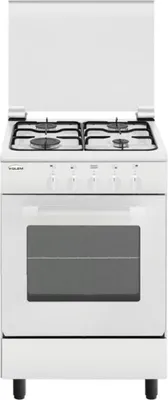 Immagine prodotto di Glem Gas AE55MXF3, Cucina a libera installazione, Bianco, Comando rotante, Bianco, Frontale, Piano cottura a gas