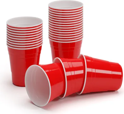 Produktbild von Nadal 10 Oz Rote Party Becher US-College Style 295 ml wiederverwendbar
