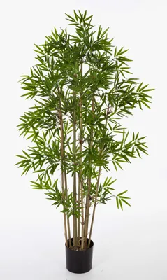 Produktbild von artplants.de Künstlicher Bambus YAN, 480 kleine Blätter, 80cm - naturgetreuer Kunstbambus