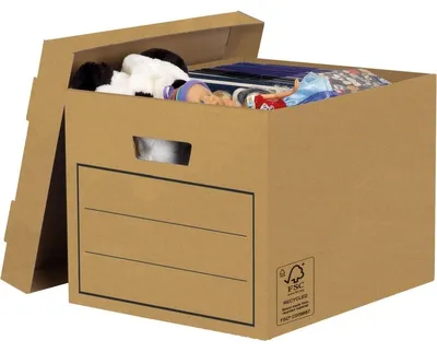 Produktbild von BankersBox Aufbewahrungsbox 25.3x32.6x39.6cm braun 10PK