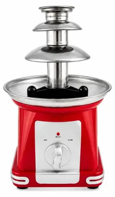 Produktbild von Verk 07554 Schokoladenbrunnen mit Fondue, 3 Ebenen, 65 W, 230 V, 50 Hz, rot