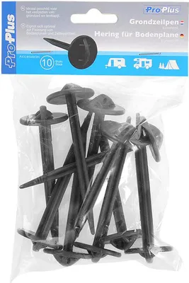 Produktbild von 10x Heringe Kunststoff 9cm für Bodenplane Zeltteppich Bodenplane Zelt Zelthering
