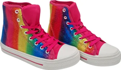 Produktbild von Paillettenschuhe, Sneakers, in Regenbogenfarben, Größe: 42