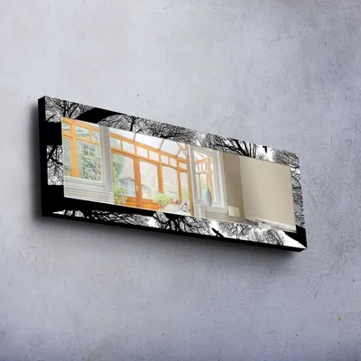 Obrázok produktu pre Wallity, 40120MA-056, Nástenné zrkadlo, Viacfarebné, Borovicové drevo, 40 x 120 cm