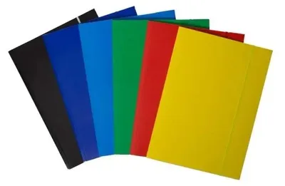 Obrázek produktu pro Složka A4 s gumou, kartonová, tmavě modrá (10 kusů) - Bantex