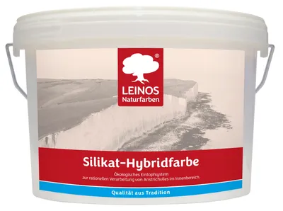 Produktbild von LEINOS Silikat-Hybridfarbe 2,5 l für Anstrichvlies innen, Brandschutz A2