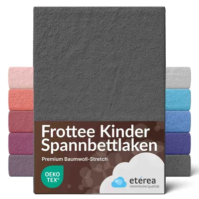 Produktbild von etérea Frottee Spannbettlaken 80% Baumwolle  20% Polyester 80x160 - 80x180 cm