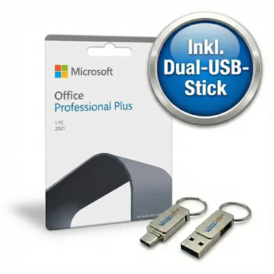 Immagine prodotto di Microsoft Office 2021 Pro Plus – Licenza usata perpetua 1 PC, USB doppia