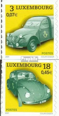 Produktbild von Briefmarken Luxemburg 2001 Mi 1537-1538 (kompl.Ausg.) postfrisch Autos