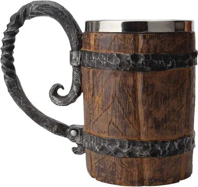 Produktbild von Doppelwandiger Bierhumpen 650ml Edelstahl