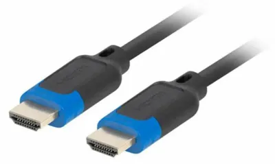 Produktbild von Lanberg CA-HDMI-30CC-0018-BK, 1,8 m, HDMI Typ A (Standard), HDMI Typ A (Standard), 48 Gbit/s, Schwarz