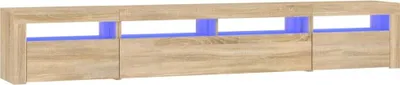 Obrázok produktu pre vidaXL TV skrinka s LED osvetlením Dub Sonoma 240x35x40 cm