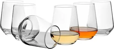 Produktbild von Famanu Wassergläser Set von 6 - 425 ml, zeitloses Design für Wasser und Saft