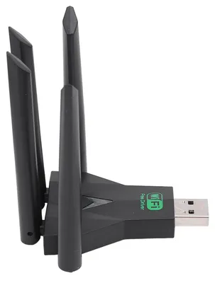 Image de Adaptateur réseau sans fil 1 300 Mbps, 4 antennes, double bande (2,4 GHz et 5 GHz), adaptateur Wi-Fi USB compatible avec Windows XP, 7, 8, 8.1, 10 et 11