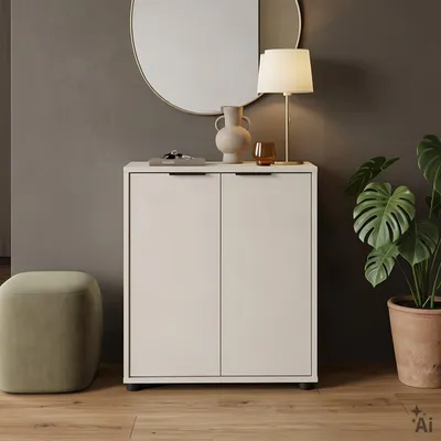 Produktbild von Schuhschrank LENNIS-1 mit 2 Türen - Kaschmir