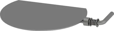 Produktbild von Ø 120 mm Ofenrohr Drosselklappe - gussgrau